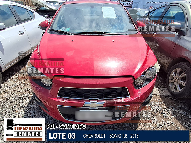 CHEVROLET SONIC 1.6 2016